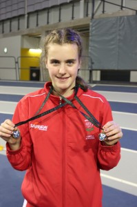 Anna Rowe with gold medals